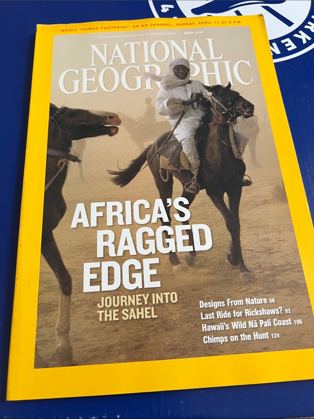 Vintage National Geographic Magazine  Featuring Camel Riders April 2008